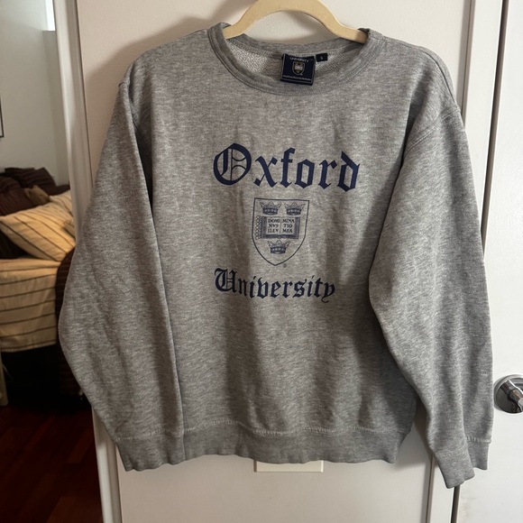 Tops - Oxford University Gray Crewneck Sweatshirt